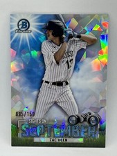 ZAC VEEN 2023 BOWMAN CHROME SIGHTS ON SEPTEMBER ATOMIC #95/150 ROCKIES