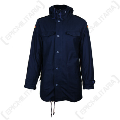 Brandit Deutsche Flagge BW Baumwolle warmer kuscheliger Parka Mantel Jacke - marine