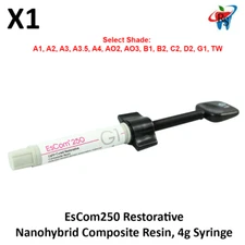 Dental Restorative Nanohybrid Spident EsCom250 Light Cure Flowable Composite 4g