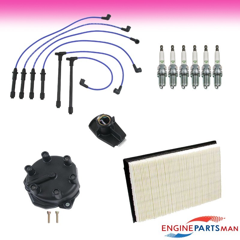 TK Fits 99-02 Nissan Quest 3.3L Tune Up Kit, Cap Rotor Filter Plug Wire