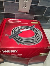 NEWHusky Drain Auger 1/2 in. x 50 ft. Clears 2 in To 4 in Drain Lines 1002494611