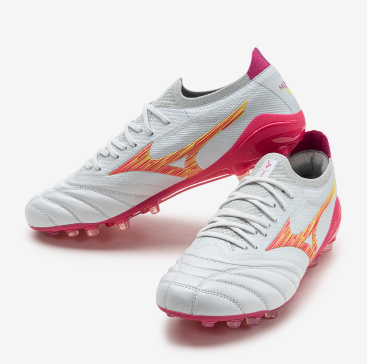 Mizuno Morelia Neo IV β Japan AG Soccer Cleats White Pink Tetra