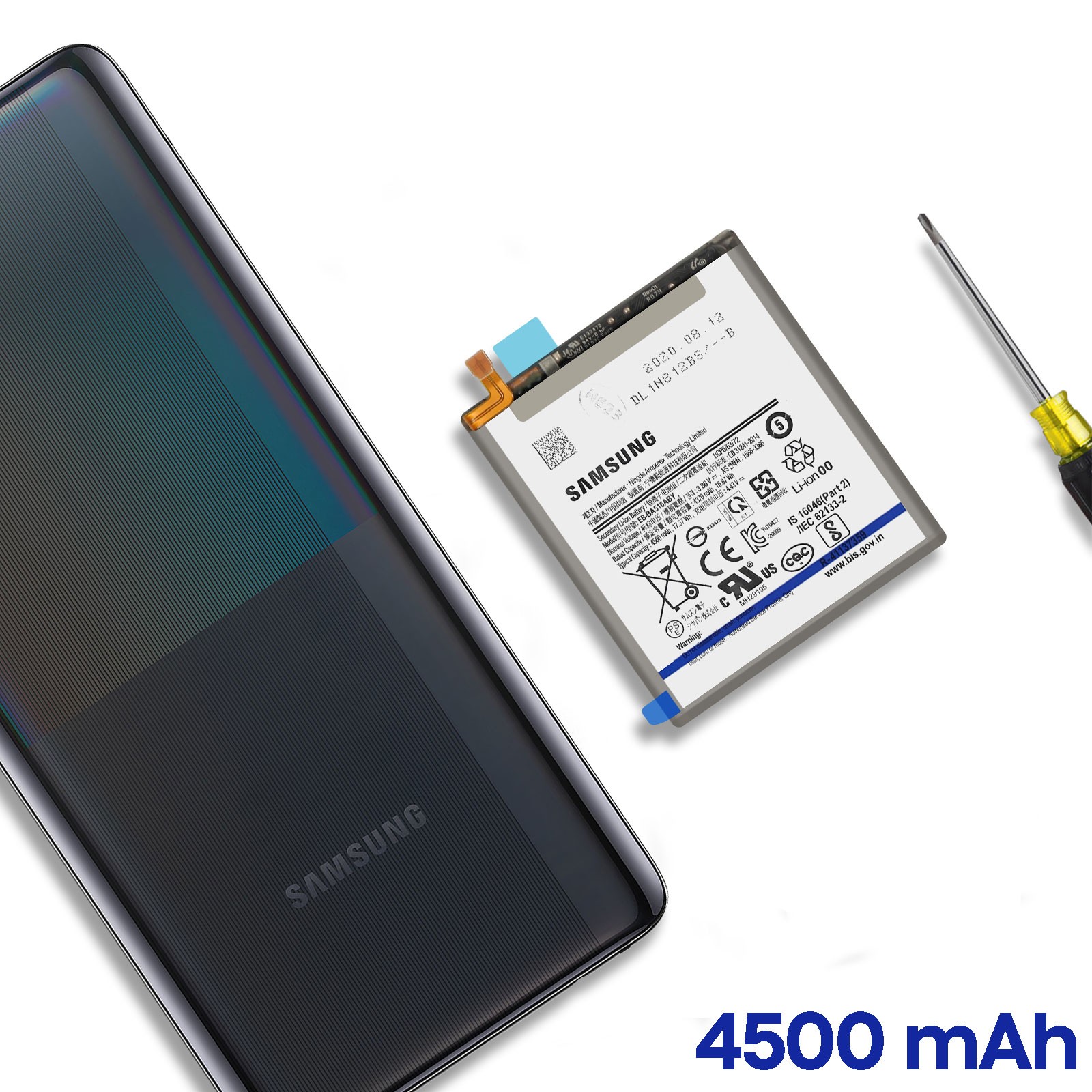Batterie EB-BA516ABY pour Samsung A51 5G bloc alimentation interne de rechange