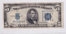 usa banknote 5 dollar