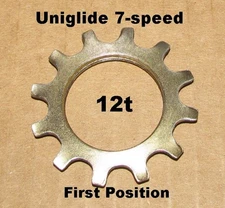 Shimano Uniglide 12t Cassette Cog 1st Position 7 Speed NOS NEW Old Stock