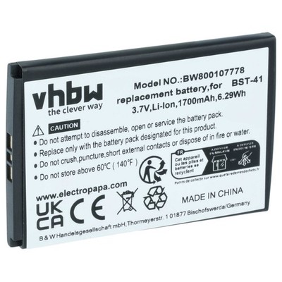 Akku für Sony-Ericsson Xperia X2i X3 Zeus X1a X1c X1i X2 X2a 1700mAh