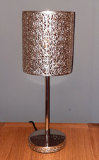 Next Grey/silver Table Lamp - Touch Control