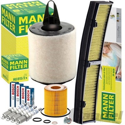 MANN INSPEKTIONSPAKET passend für BMW 1er E88 87 82 81 3er E90 X1 E84/129-156 PS