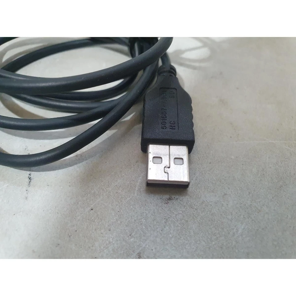 HP M-UAE96 Optical Mouse Black & Silver USB Wired 3-Buttons Scroll Wheel for PC - Image 3 of 4