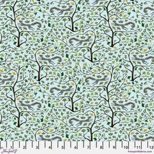 Gingko Acrobat, Sky - Adam Trest, Quilt Fabric 100% Cotton By The Yard