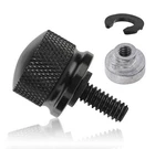 Black Stainless Steel Seat Bolt Screw Nut Mount Kit for Harley 1996-2025