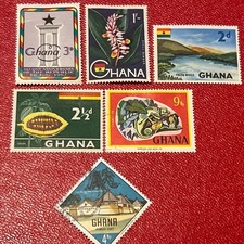 6 Ghana Postage Stamps (see Pics)