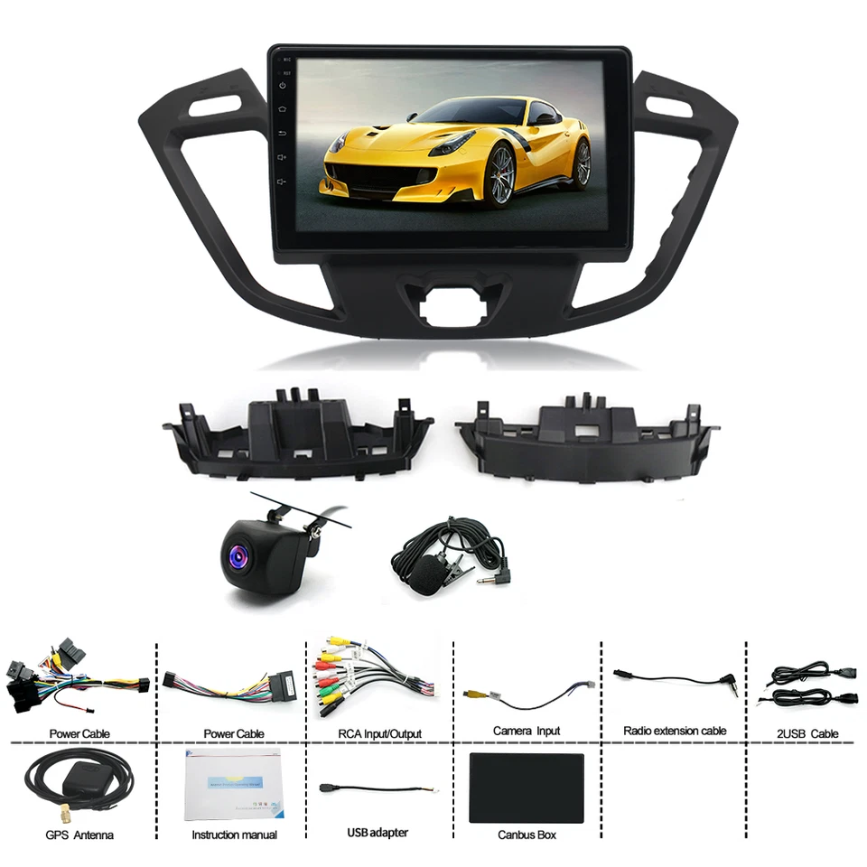 Für Ford Transit Custom 9" Apple Carplay Android15 Autoradio GPS NAVI WIFI FM BT - Bild 2 von 4