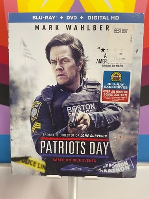 PATRIOTS DAY (Blu-ray + DVD, 2016) Mark Wahlberg, with Slipcover