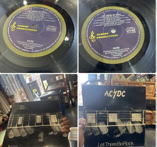 AC/DC Let There Be Rock LP AUSTRALIA APLP-022 Albert Press OG Aussie Code 304
