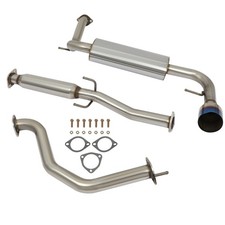4.5 Muffler Tip Racing Catback Exhaust System For 88-91 Crx Cr-x Hb 3dr Ed8ed9