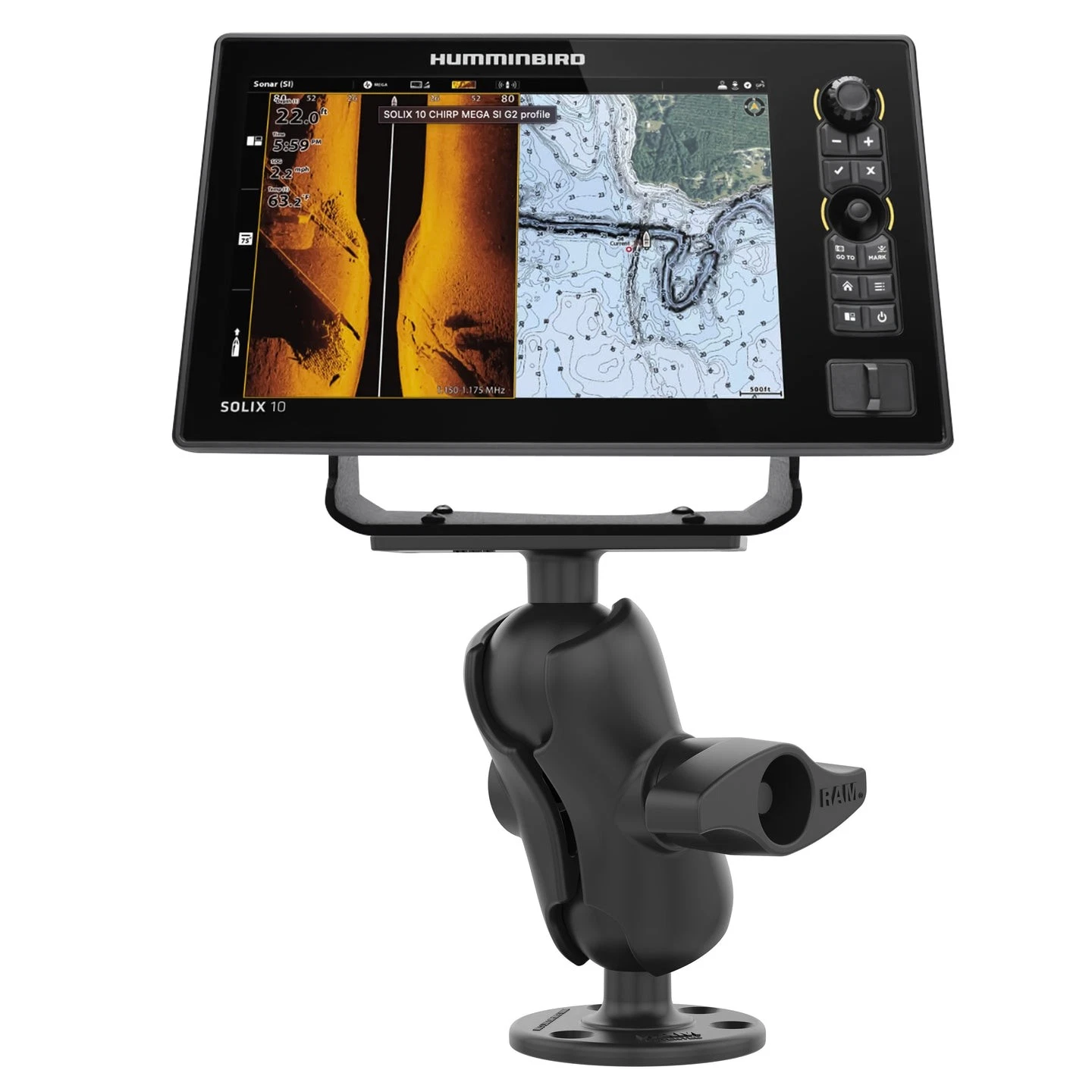 RAM Mounts Fish Finder Mount - Thumbnail 2