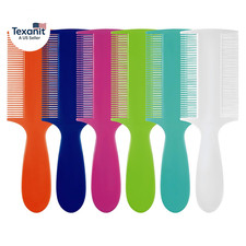 Plastic Double Sided Fine Tooth Lice Comb with Handle, Dandruff,Lice,Pet Flea Co