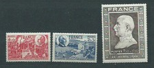 France - Courrier 1944 Yvert 606/8 ** MNH Maréchal Pétain