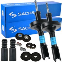 2X Sachs StoßDäMpfer + Domlager Rep-Satz Vorne FüR Renault Clio 2