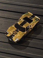 AFX Ford GT40 MKII 2 Mirror Gold Chrome / Black Edition Mega G HO Slot Car