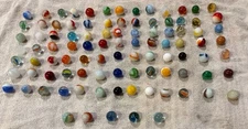 Estate lot Of 96 marbles Please See Pics Unkown Manufacturers