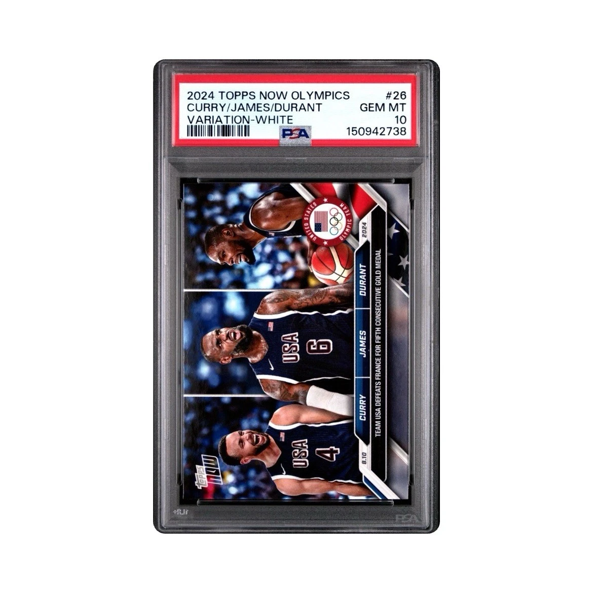 Kevin Durant Professional Sports Authenticator (PSA) Basketball