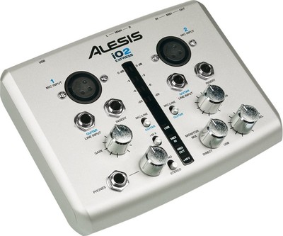Alesis IO2 Express | 2-Channel USB Recording Interface with 48V Phantom Power