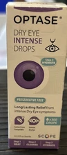 Optase Dry Eye INTENSE Drops Full Sz 10ml Each New Factory Sealed 4/26