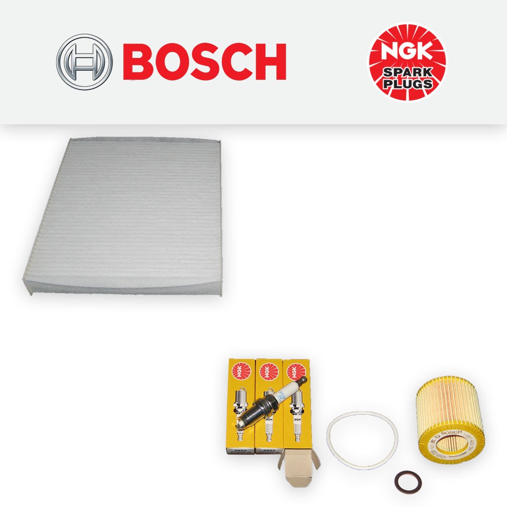 SERVICE KIT for SKODA FABIA (5J) 1.2 BBM BZG OIL CABIN FILTERS PLUGS (2006-2007)