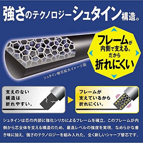 Pentel Mechanical Pencil Lead 0.5mm HB 40pcs 3packs XC275HB-3P Japan 198668 - 第 4/4 張圖片