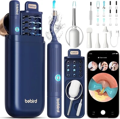 MARKENLOS Bebird Ohrenschmalz Entferner Otoskop,Ultra HD Flexibler Ohrenreiniger Pinzette