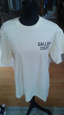 GALLERY DEPARTMENT MEN T SHIRT SIZE L YELLOW COLOR