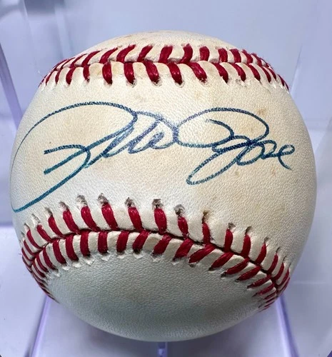 Pete Rose Signed Autograph Official National League Baseball in Case-Nice!!