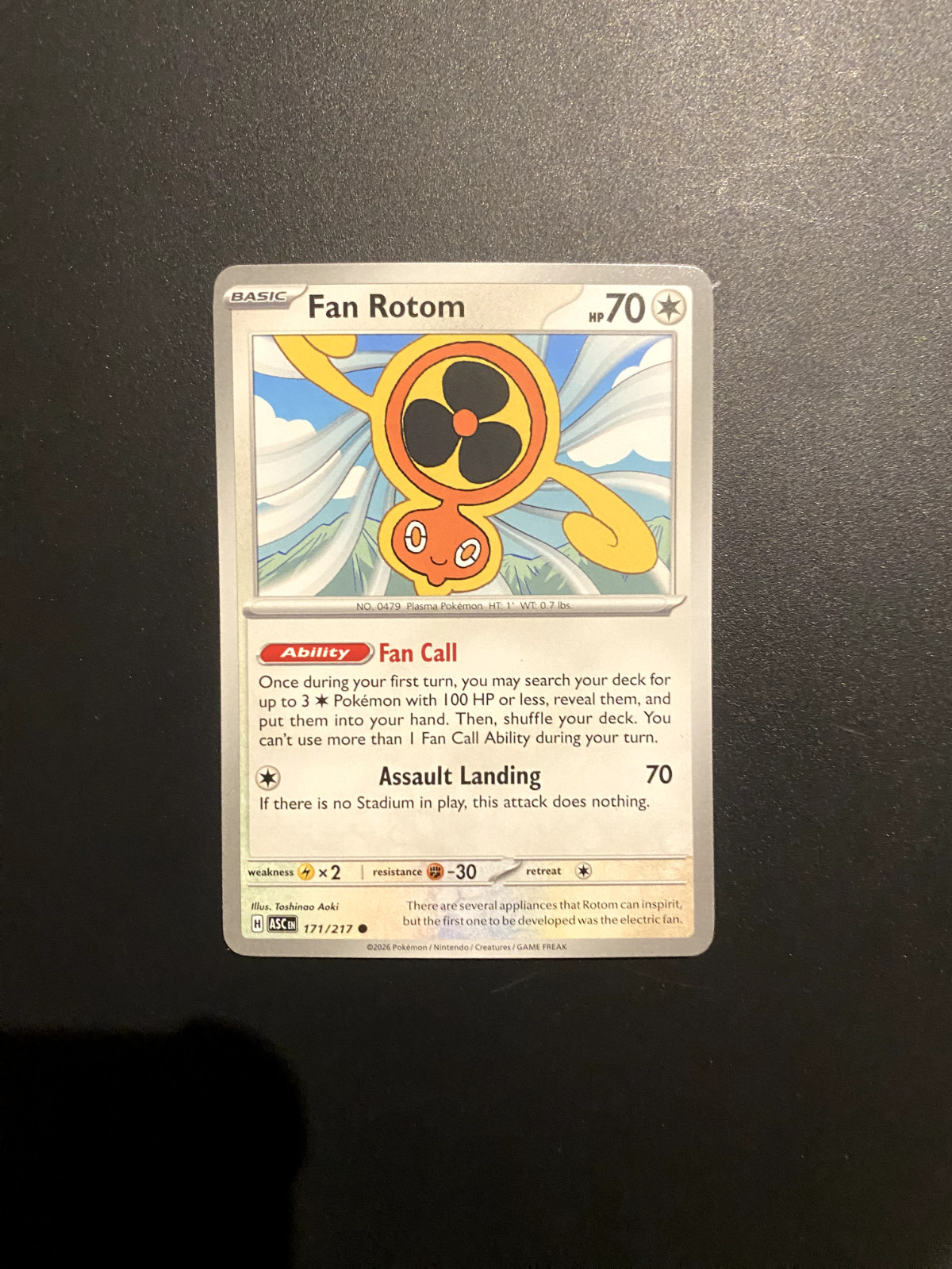 Fan Rotom 171/217 Ascended Heroes - NM (Standard Card)