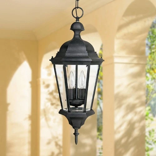 Capital Lighting Carriage House 23" High Black Outdoor Hanging Light - Picture 1 of 3