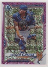 2021 Bowman Chrome Prospects Fuchsia Shimmer Refractor Francisco Alvarez b2t