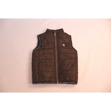 Calvin Klein Jeans Kids Brown Quilted Puffer Vest Size 2T