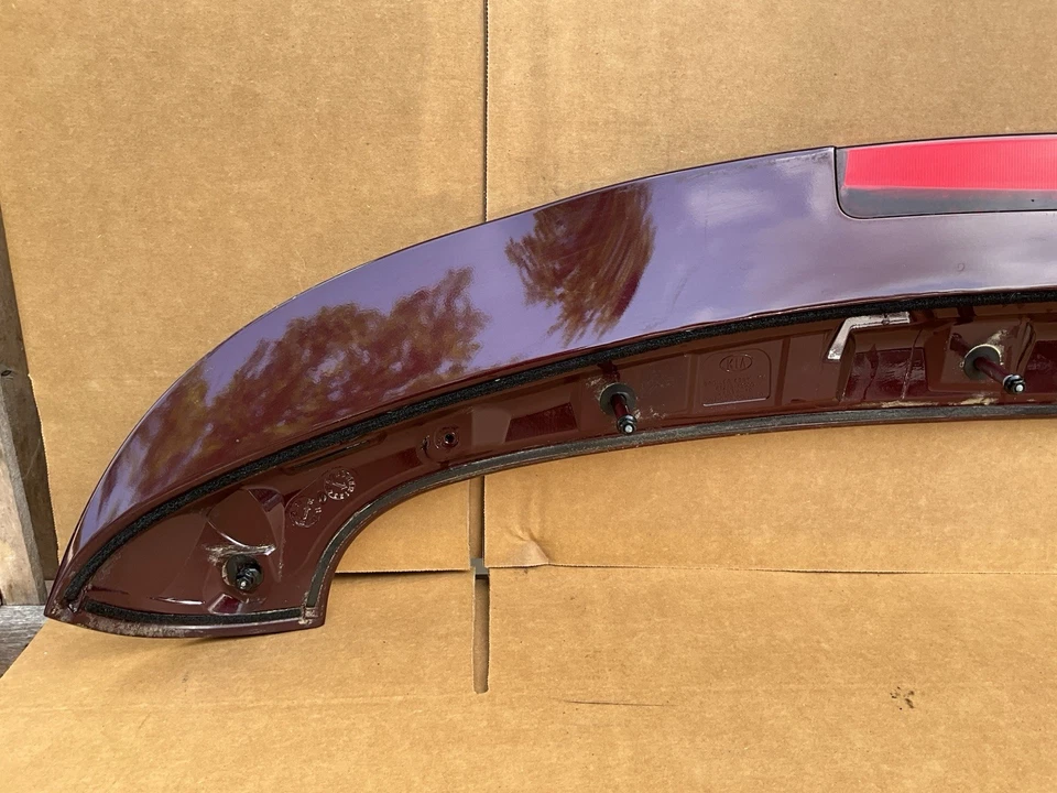 2015-2018 KIA SEDONA REAR TAILGATE WING SPOILER W/ THIRD BRAKE LIGHT MAROON OEM - Image 2 of 4