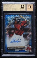 2017 Bowman Chrome Prospect Blue Mojo Refractor Jazz Chisholm BGS 9.5 Auto v9t