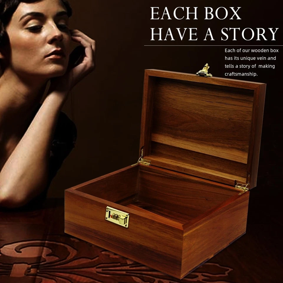 Durable Lockable Chest with Hinged Lid - Perfect for Valuables & Gifts - Image 4 of 4