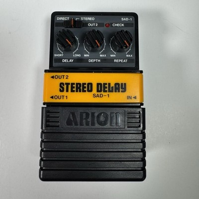 Arion SAD-1 Stereo Analog Delay Guitar Effect Pedal Japan Vtg