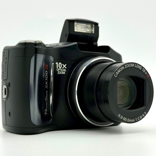 Canon PowerShot SX100 IS 8MP Digital Camera Black (PC1256) - Tested
