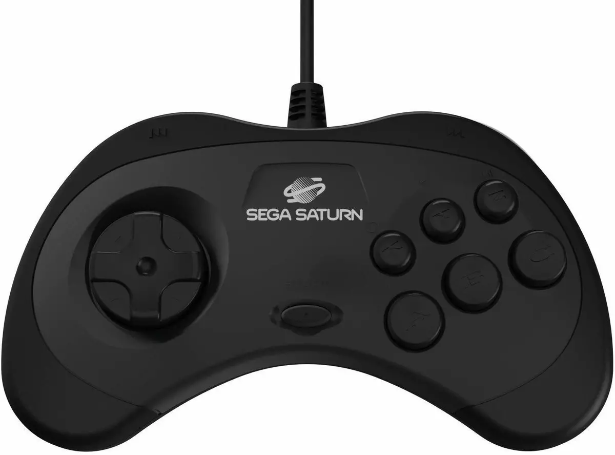Retro Bit Official Sega Saturn USB Controller Pad for PC Mac Steam