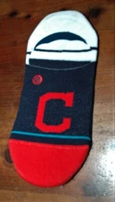 Cleveland Indians Stance no show athletic socks men's large 9-12 NEW 