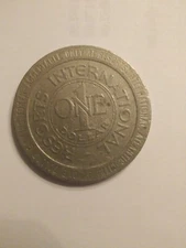 🔥 Vintage 1981 Authentic Resorts International Casino Atlantic City $1 Coin