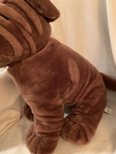Fiesta Large Sharpei dog plush realistic Stuffed Animal 17” Sweet Soft Cute - Picture 3 of 11