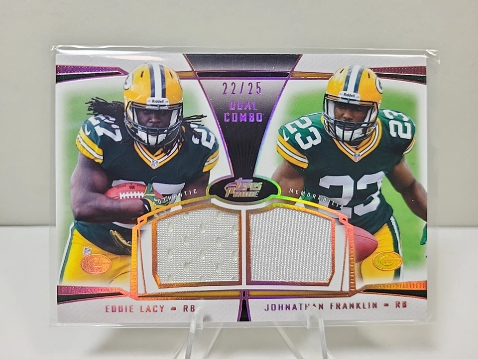 2013 Topps Prime Rainbow /25 Johnathan Franklin Eddie Lacy Rookie RC Packers  - Image 2 of 3