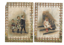 3 Chromos anciens publicitaire chicorée Williot H. 18 cms vie à la fin du XIX e