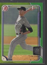 JAVIER MEDINA  2015 BOWMAN DRAFT GREEN CARD #94/99